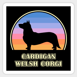 Cardigan Welsh Corgi Vintage Sunset Dog Sticker